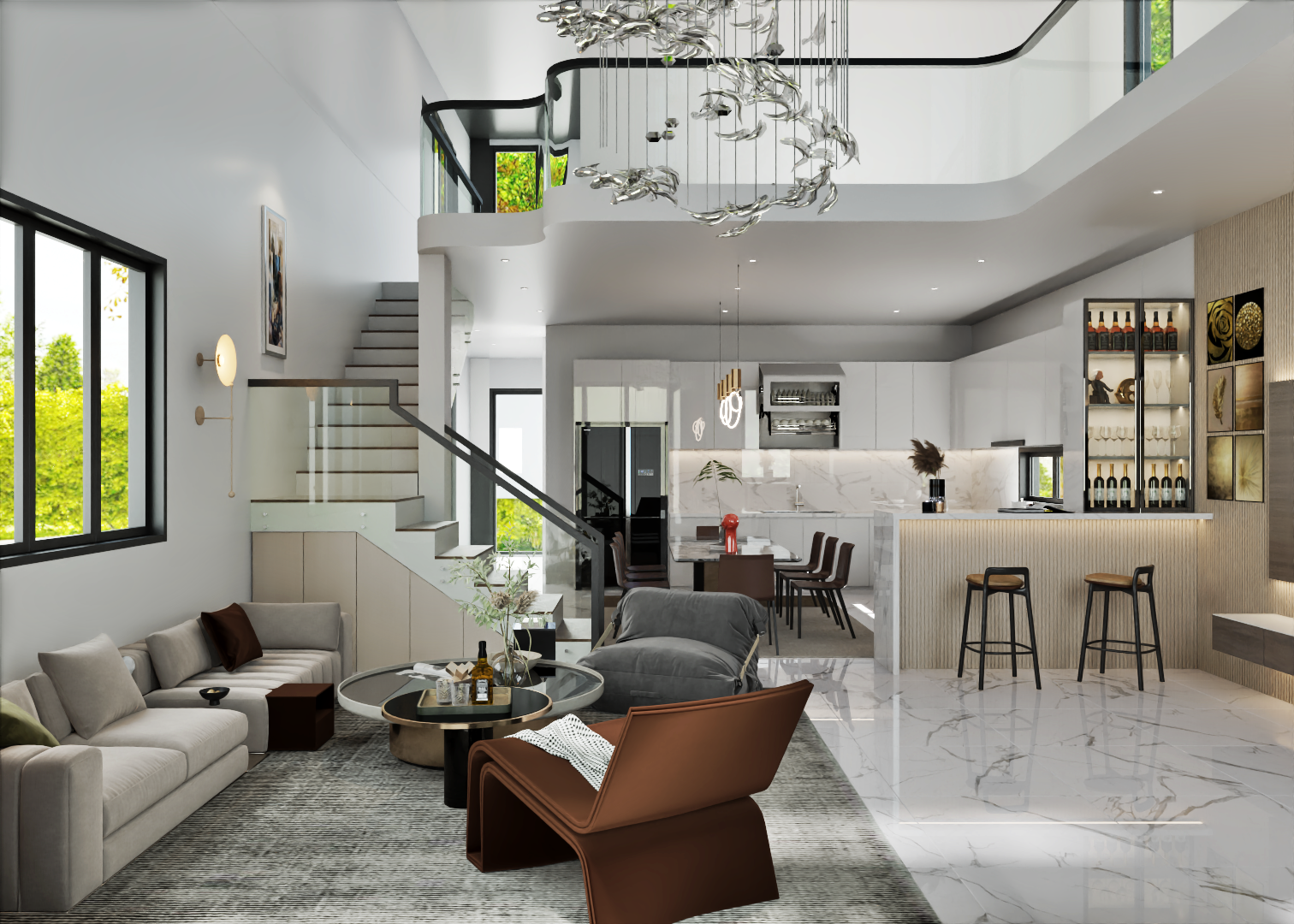 MẪU BẾP CHỮ U07