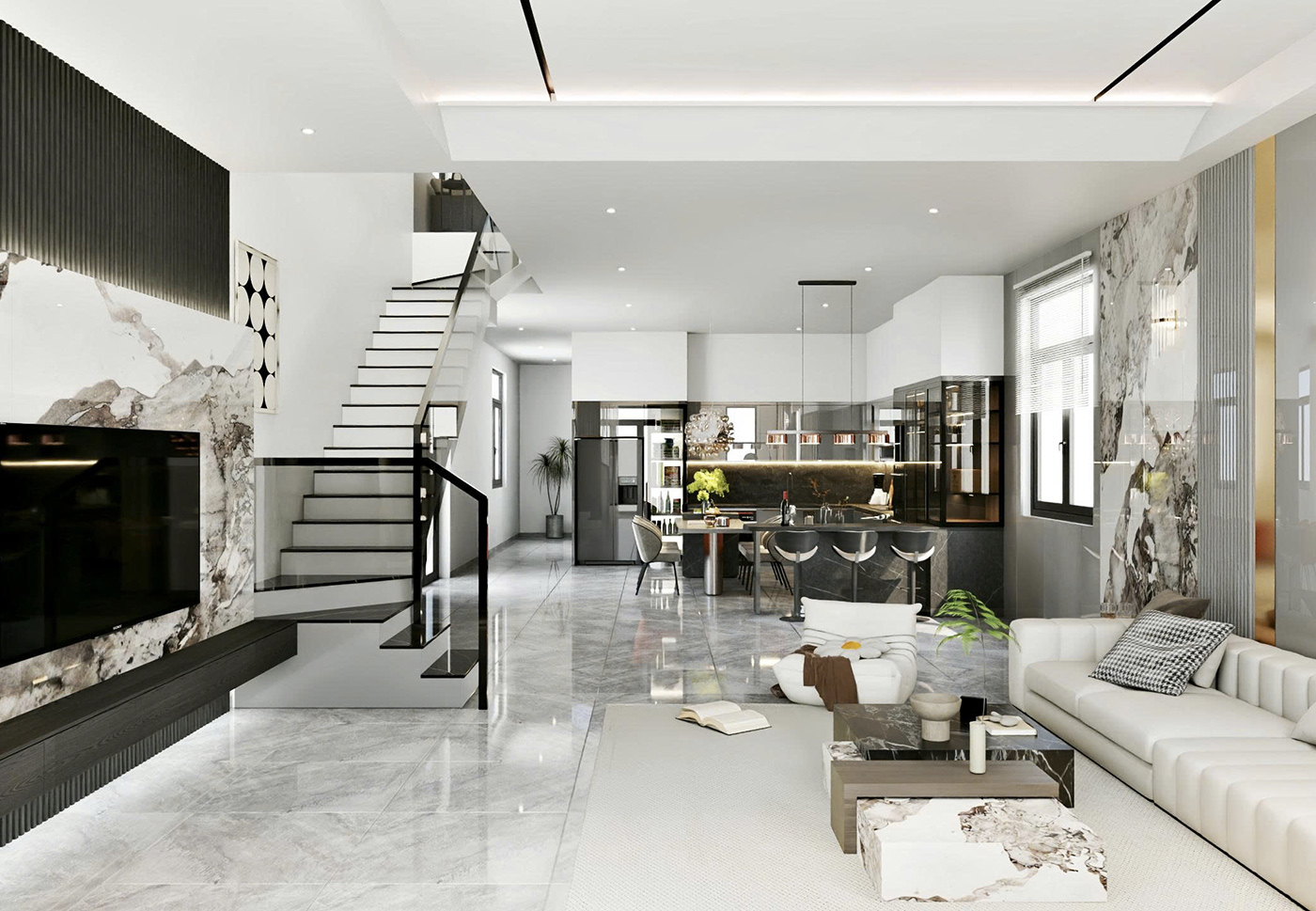 NỘI THẤT VILLA HOÀNG ANH 